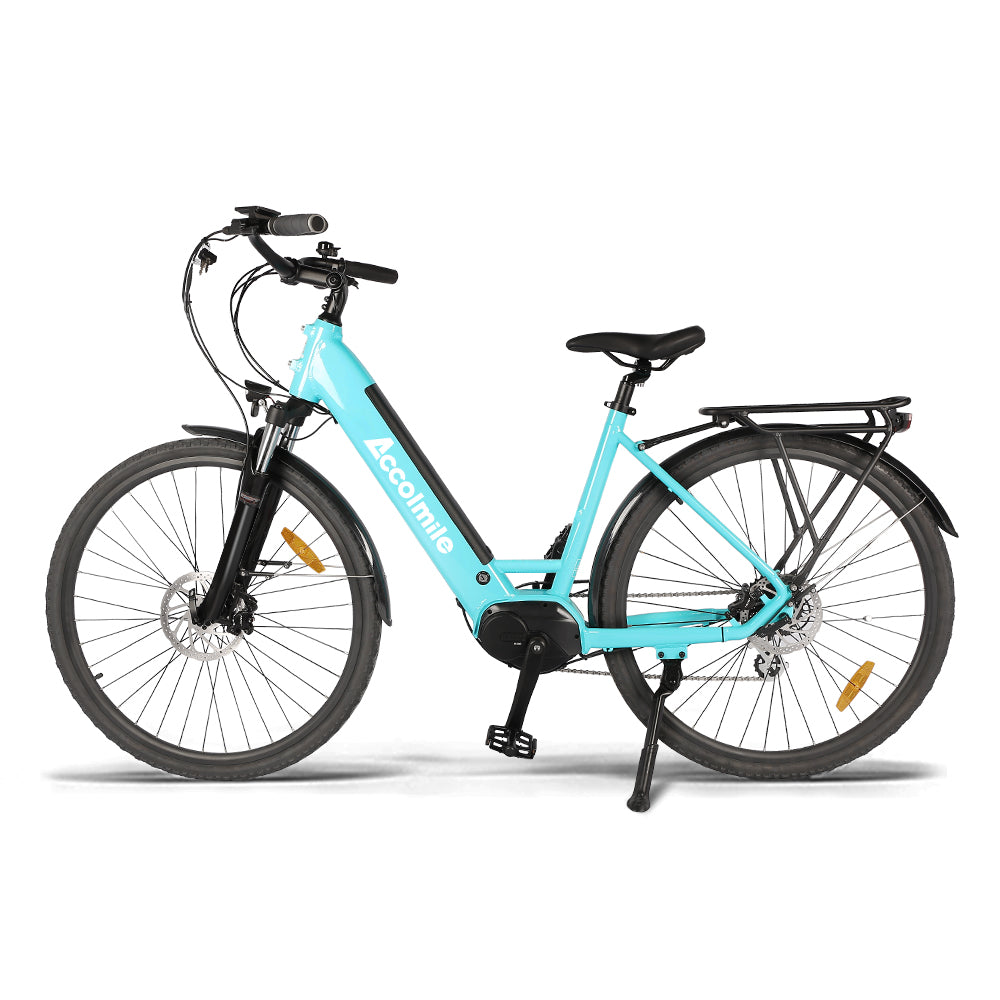 Accolmile Antelope 700C Step-thru Electric City Bike With 36V 250W Bafang M200 Mid Motor