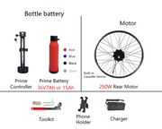 Accolmile Mini 36v 250w Rear (28-inch) Hub Motor Conversion Kits with Bottle Battery