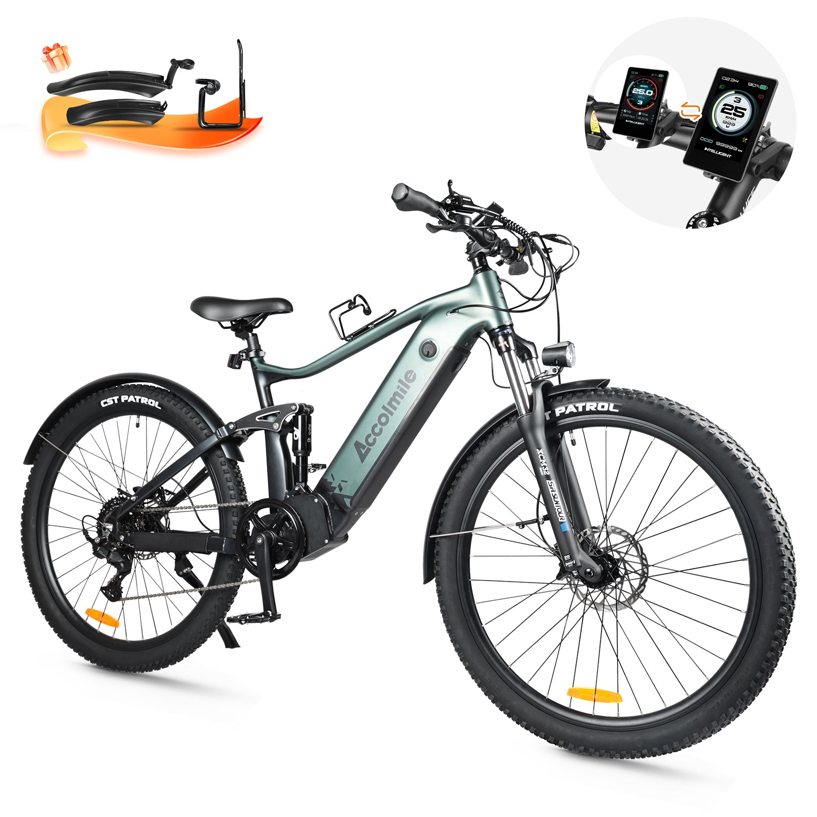 The Cola Bear 1.5 Plus, an upgraded electric bike featuring powerful mid-drive motor and versatile riding modes